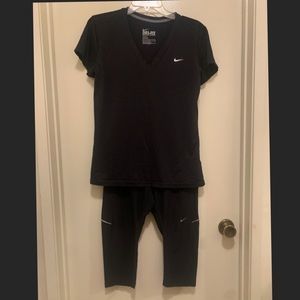 Nike Dri-fit Leggings and T-shirt